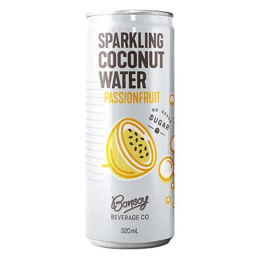 Bonsoy Beverage Co Sparkling Coconut Water with Passionfruit 320ml